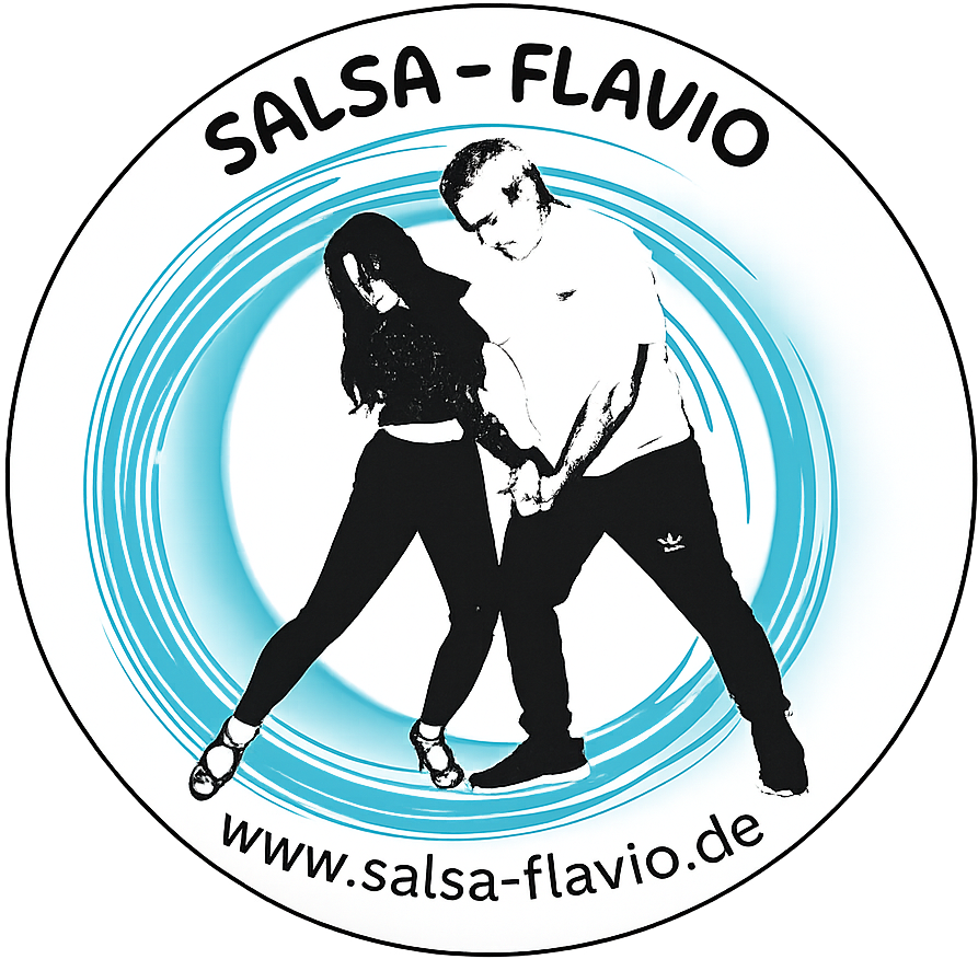 Link zur Seite mit den Flyern in ganz neuem peppigem Stil von den Tanzkursen ab Montag, 12. Januar 2026, mit Salsa Flavio und Melanie